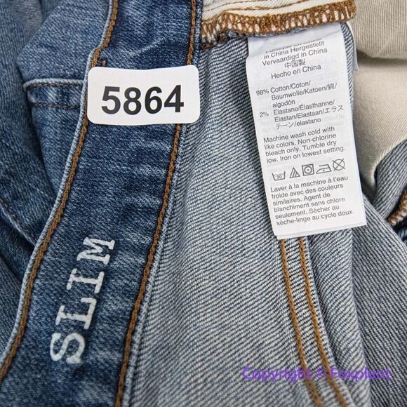 Madewell (flawed) men's Slim Authentic Flex Jeans in Seaward Wash, 34*30 - Picture 14 of 15